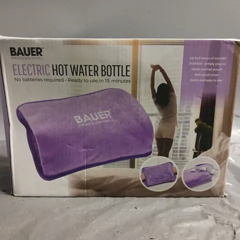 BOXED BAUER ELECTRIC HOT WATER BOTTLE