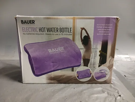 BOXED BAUER ELECTRIC HOT WATER BOTTLE