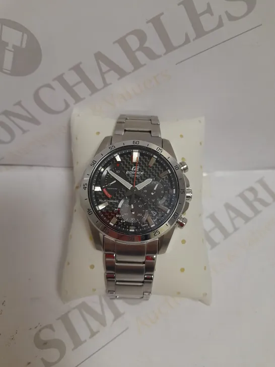 CASIO EDIFACE CHRONOGRAPH STAINLESS STEEL WATCH RRP £165