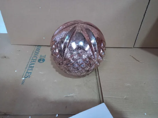 ALISON CORK ROTATING LIGHT MERCURY CUT GLASS DECORATION