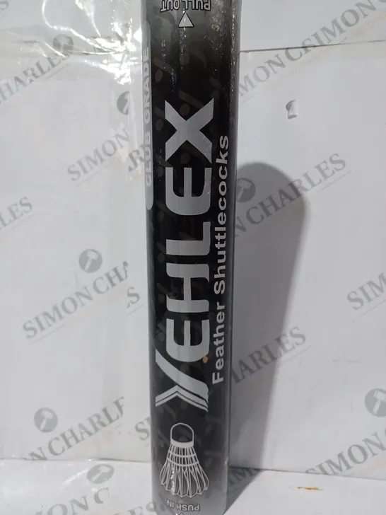 YEHLEX CLUB GRADE TUBE OF FEATHER SHUTTLECOCKS