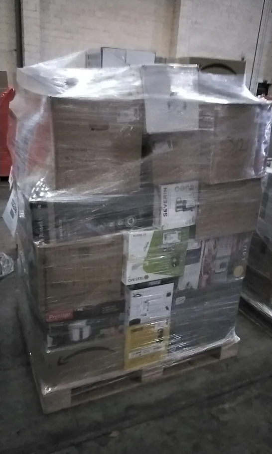 PALLET OF APPROXIMATELY 46 UNPROCESSED RAW RETURN HOUSEHOLD AND ELECTRICAL GOODS TO INCLUDE;