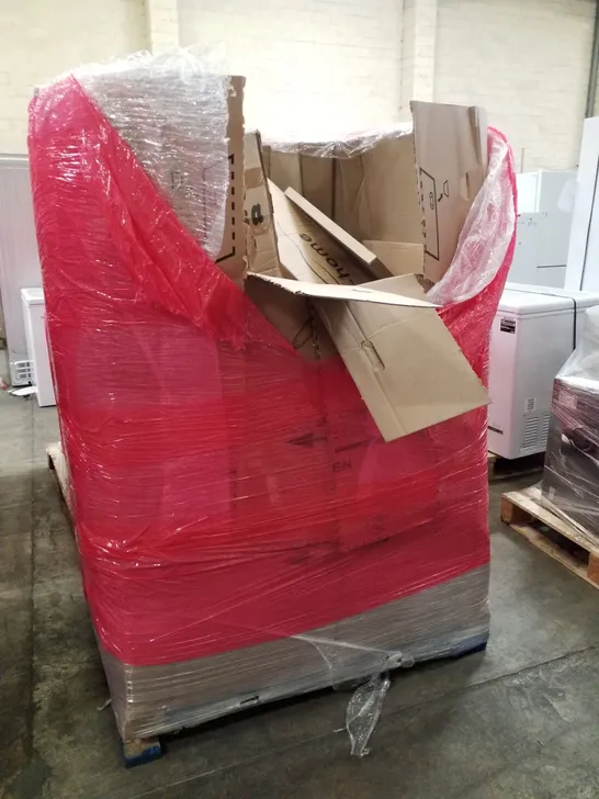 PALLET OF ASSORTED PRODUCTS INCLUDING DUSTER, CUSHION COVER, STAR WARS BACKPACK, FLOOR MATS, CLOTHES RAIL 