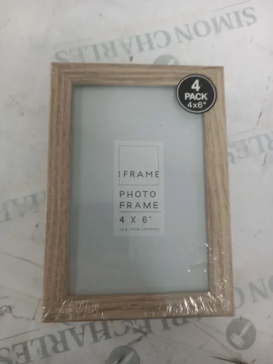 4 PACK PLAIN PHOTO FRAMES