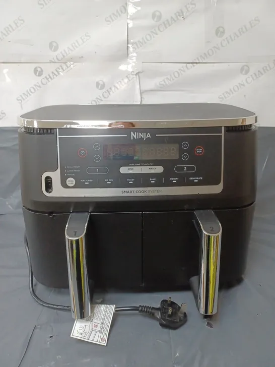 NINJI SMART COOK DUAL AIR FRYER BLACK