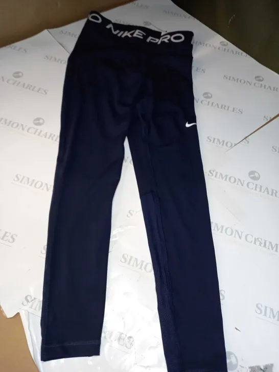 NIKE PRO TIIGHT FIT LEGGING PANTS IN NAVY - SMALL