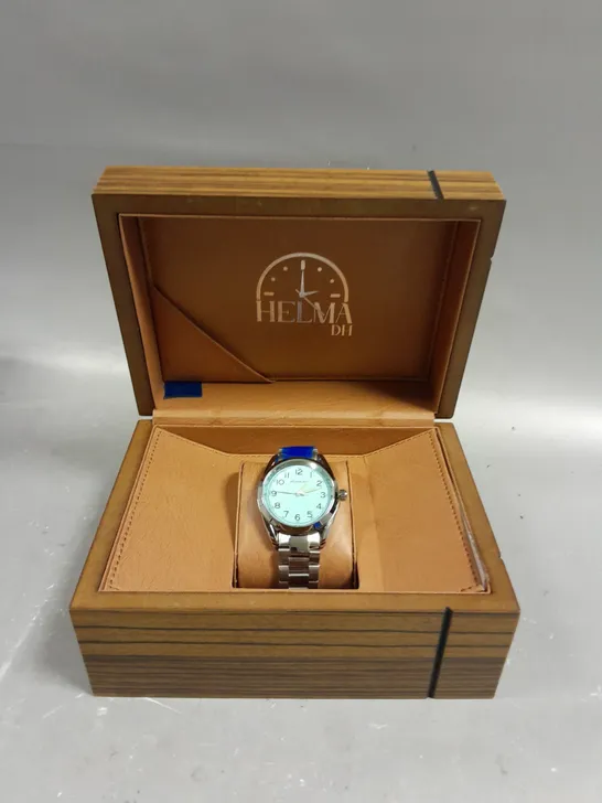 MENS HELMHA DH WATCH –  STAINLESS STEEL STRAP