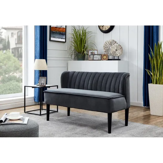 BOXED GEORGIA TWO SEATER LOVESEAT VELLUTO GRAPHITE (2 boxes)