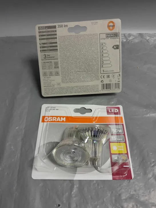 20 X SEALED OSRAM 2PACK GU10 LED STAR SPOTLIGHTS - WARM WHITE