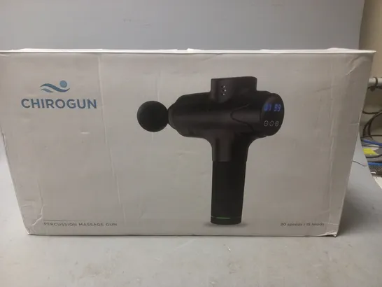 BOXED CHIROGUN PERCUSSION MASSAGE GUN 