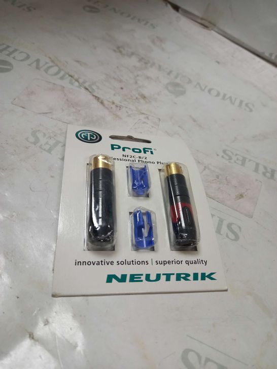 NEUTRIK PROFI GOLD PLATED PHONO PLUGS