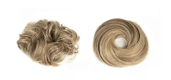 BRAND NEW EASILOCKS SET OF 2 HD FIBRE SCRUNCHIES LIGHTEST BROWN