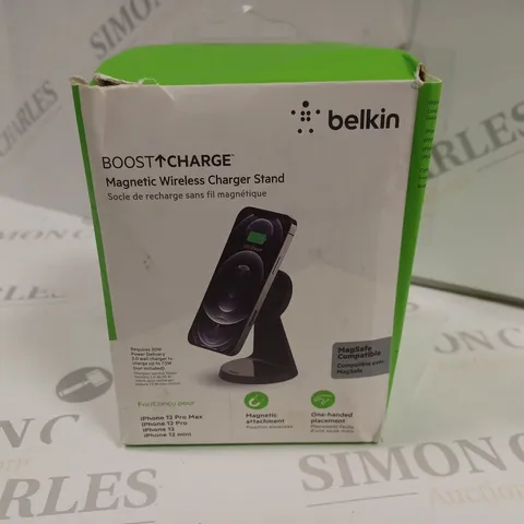 BELKIN BOOST CHARGE MAGNETIC WIRELESS CHARGER STAND FOR IPHONE 12