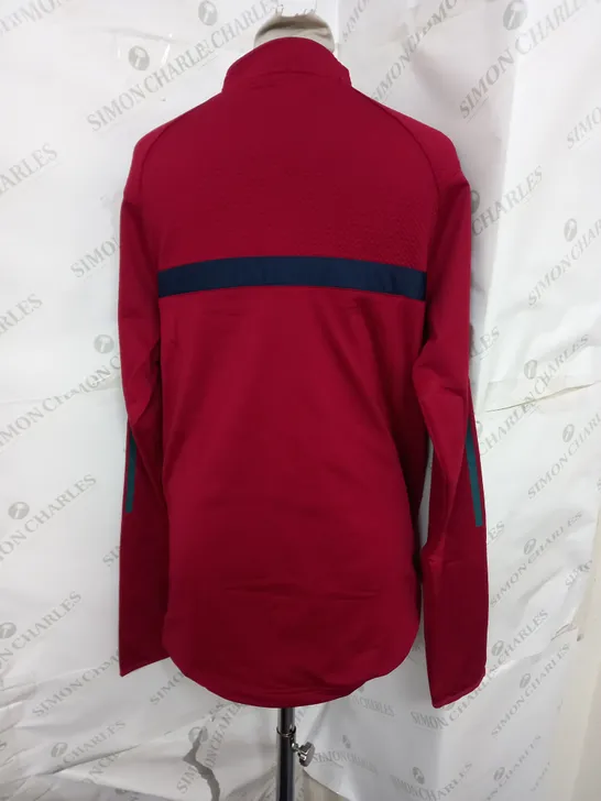 O'NEILLS PEAK 184 BRUSH HZ TOP POCKETS 1/4 ZIP IN RED SIZE S