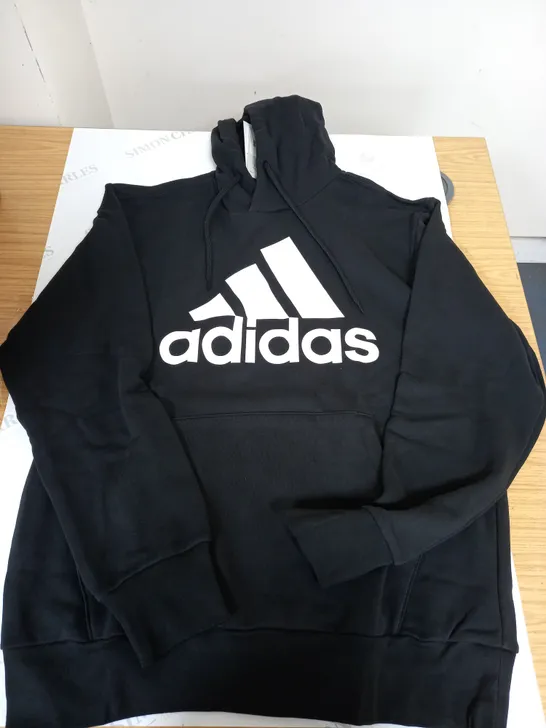 ADIDAS BLACK HOODIE - M