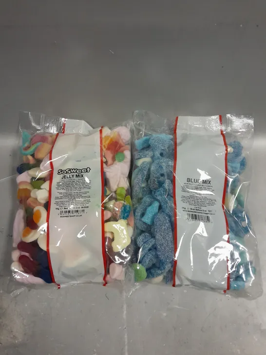 2 X SO SWEET ASSORTMENTS TO INCLUDE BLUE MIX & JELLY MIX 