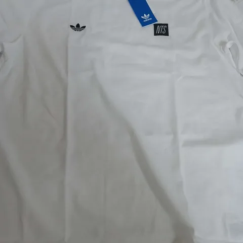 ADIDAS NTS WHITE T-SHIRT - SMALL