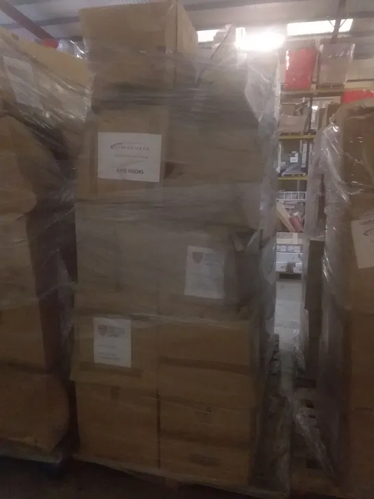 PALLET OF APPROXIMATELY 850 FACE MASK VISORS