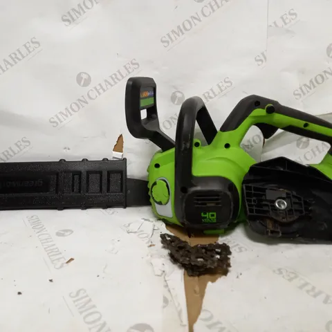 GREENWORKS CORDLESS CHAINSAW 40V