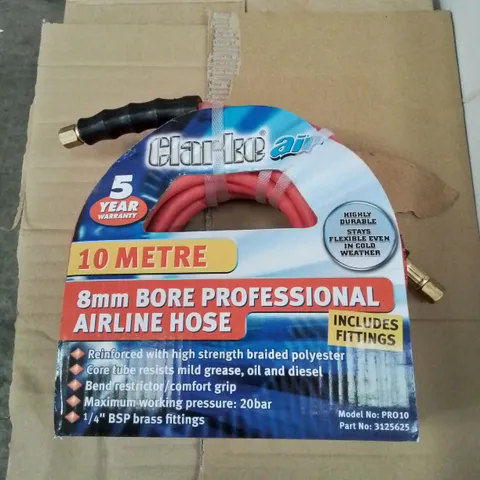 CLARKE AIR- 8MM BORE PROFESSIONAL AIRLINE HOSE