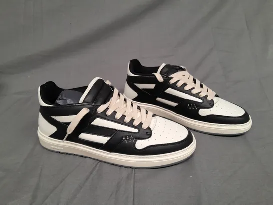 BOXED PAIR OF REPRESENT REPTOR LOW BLACK/VINTAGE WHITE SIZE 46 
