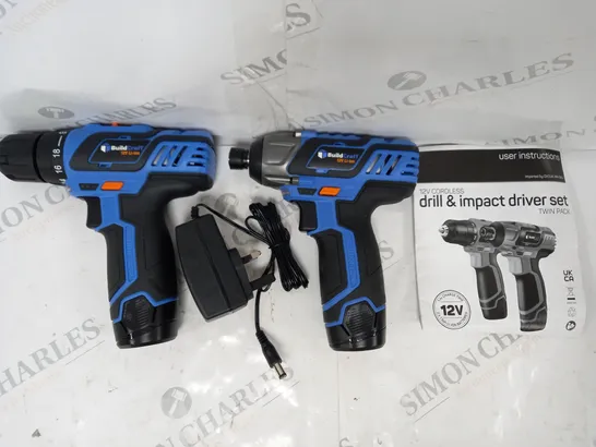 BUILDCRAFT DRILL & IMPACT DRIVER SET