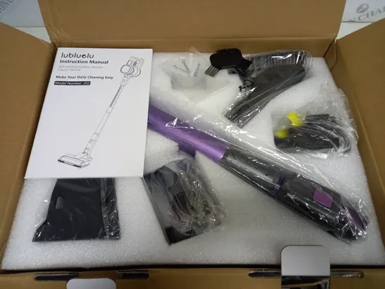 BOXED LUBLUELU MODEL 202 CORDLESS VACUUM CLEANER