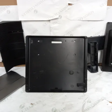 BOX OF APPROX 5 ASSORTED TV/MONITOR STANDS/PART