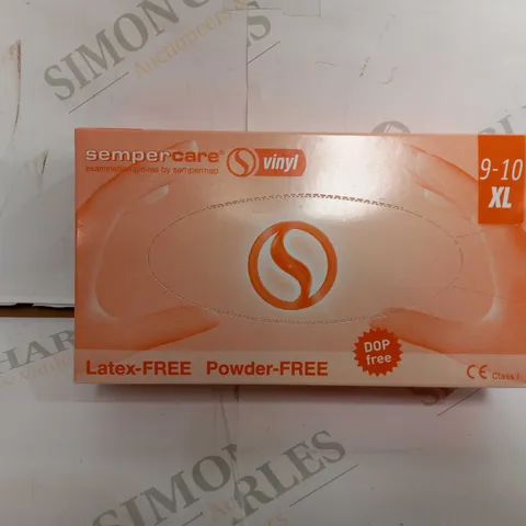 BOX OF APPROX 5 SEMPER CARE LATEX FREE 90 PEICCE - XL 