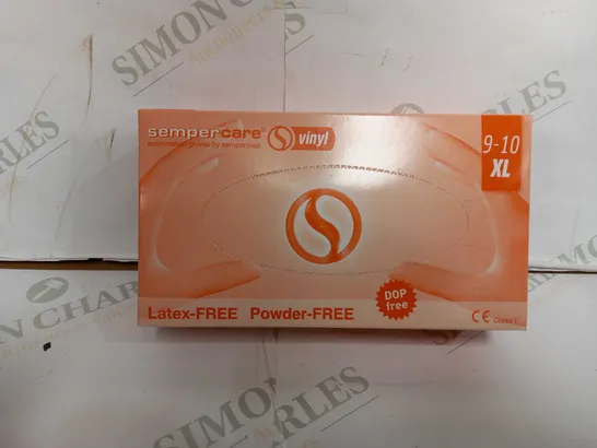 BOX OF APPROX 5 SEMPER CARE LATEX FREE 90 PEICCE - XL 