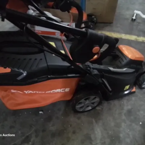 YARDFORCE CORDLESS ROTARY MOWER WITH GRASS BOX no battery or charger