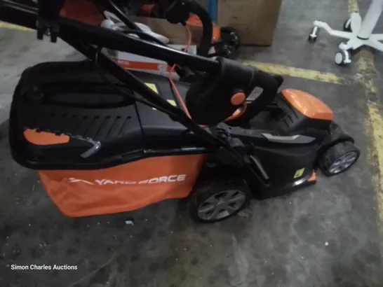 YARDFORCE CORDLESS ROTARY MOWER WITH GRASS BOX no battery or charger