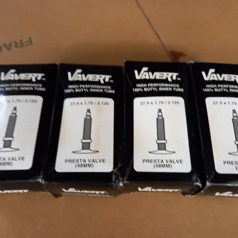 LOT OF 4 VAVERT 27.5" BUTYL INNER TUBES