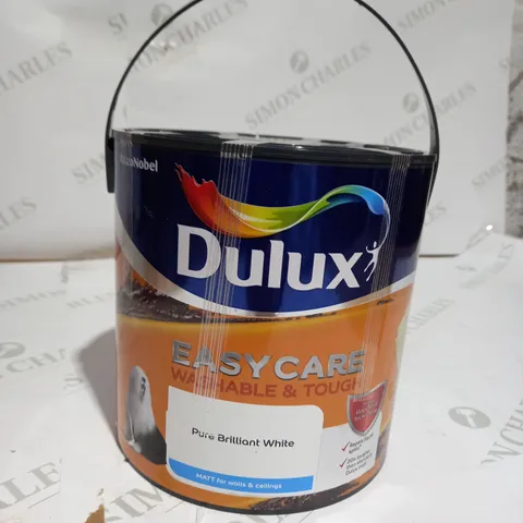 DULUX EASYCARE PURE BRILLIANT WHITE MATT EMULSION PAINT, 2.5L