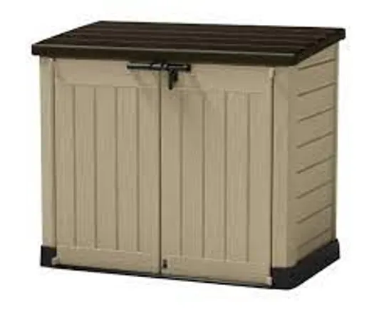 BOXED KETER STORE IT OUT MAX BROWN/BEIGE (1 BOX) - COLLECTION ONLY  RRP £189.99