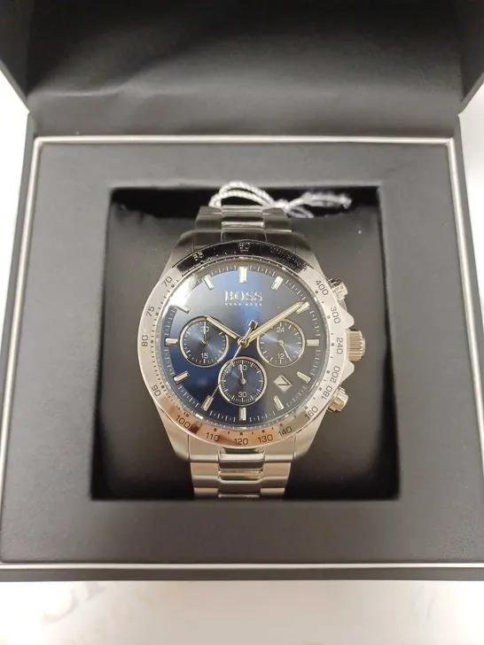 BOSS HERO SPORT LUX BLUE SUNRAY CHRONOGRAPH WATCH RRP £379