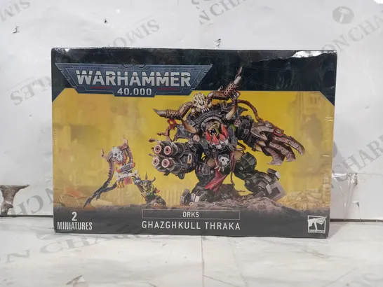 WARHAMMER 40K - ORKS GHAZGHKULL THRAKA (2 MINIATURES)