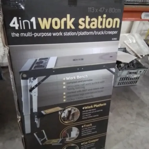 BOXED BUILDERS BRAND 4 IN1 WORK STATION 