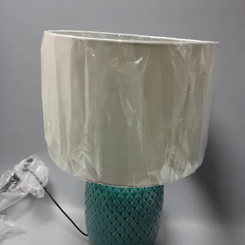 CHLOE STONEWARE TABLE LAMP - TEAL