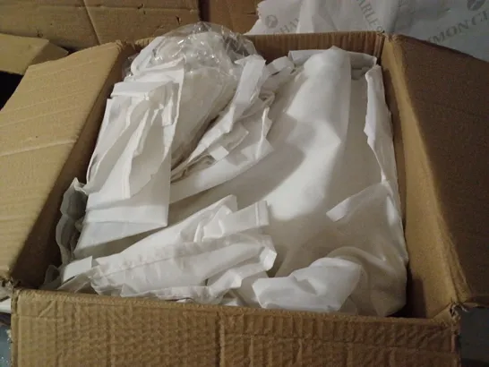 BOX OF WHITE NYLON TARPAULIN