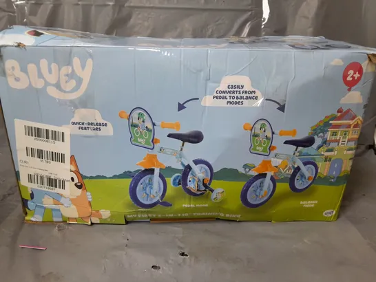 BOXED BLUEY 2IN1 TRAINING BIKE