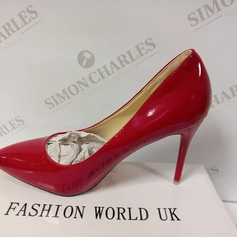 BOXED MEILIDA FASHION RED HEELED SHOES