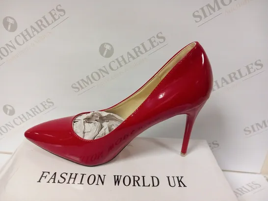 BOXED MEILIDA FASHION RED HEELED SHOES