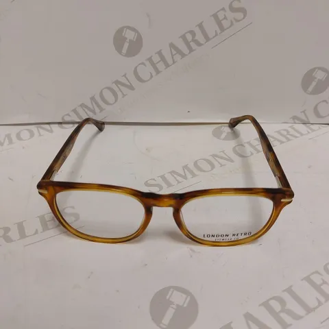 LONDON RETRO EPPING HONEY HAVANA ROUND EYEGLASSES 