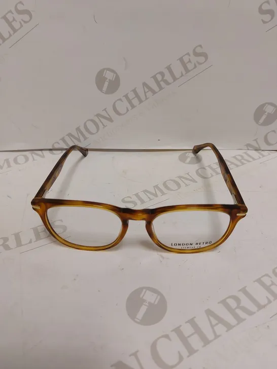 LONDON RETRO EPPING HONEY HAVANA ROUND EYEGLASSES 