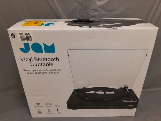 BOXED JAM VINYL BLUETOOTH TURNTABLE 