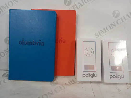 LOT OF APPROXIMATELY 15 ASSORTED HOUSEHOLD ITEMS TO INCLUDE OLOMBRIA NOTEBOOK, POLIGLU TRANSLATOR, ETC