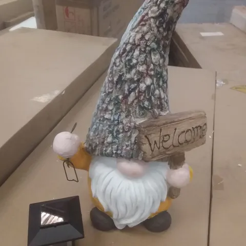 BOXED WELCOME CERAMIC GNOME