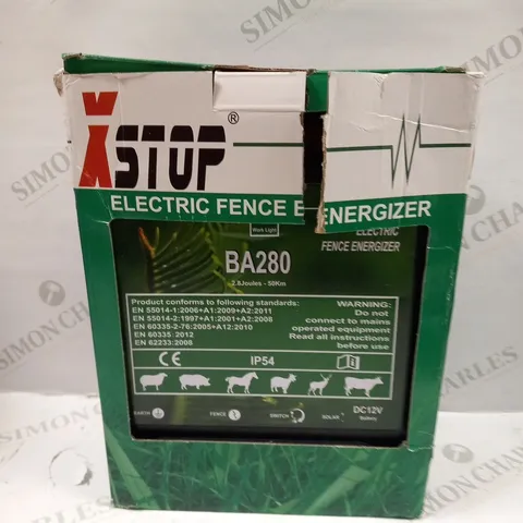 BOXED X STOP ELECTRIC FENCE ENERGIZER BA280 