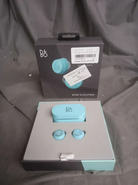 BOXED BANG & OLUFSEN BEOPLAY E8 SPORT TWS EARPHONES - BLUE